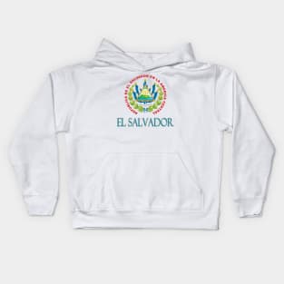 El Salvador - Coat of Arms Design Kids Hoodie